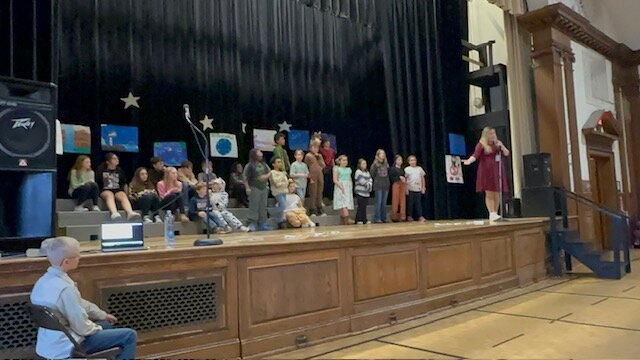 Sullivan West elementary music teacher Alison Kramer put on a production about sustainability with the fifth-grade class at Sullivan West.