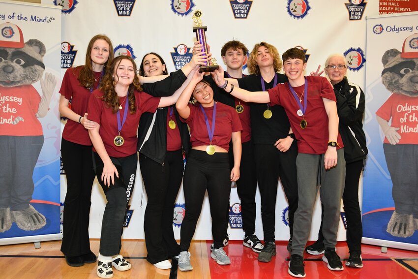 Delaware Valley High School placed first in Problem 4, Deep Space Structure, Division III.