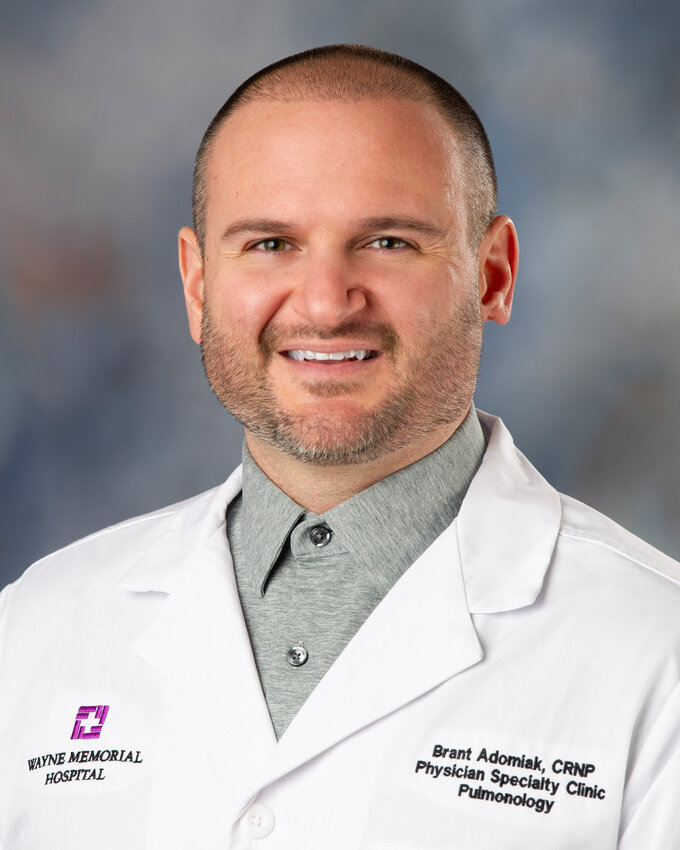 Brant Adomiak, a certified registered nurse practitioner (CRNP) with a specialty in pulmonary nursing, has joined Wayne Memorial Hospital&rsquo;s pulmonology department.