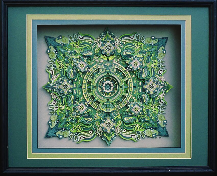&quot;Green Flame&quot; by Chris Hobbs is on view at the ARTery Gallery in Milford, PA through June 3.