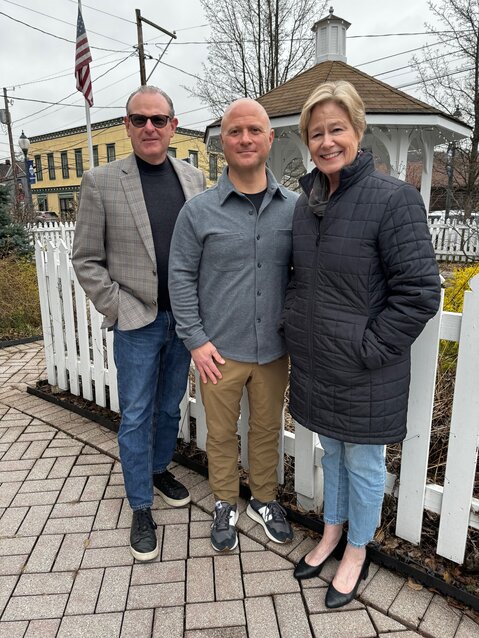 Todd Stephens, left; Greg Frigoletto; and Lisa Champeau are the hosts of HarmonyTALK, a local podcast that drops on Wednesdays. Find it at https://www.harmonytalkpodcast.com or wherever you get your podcasts.