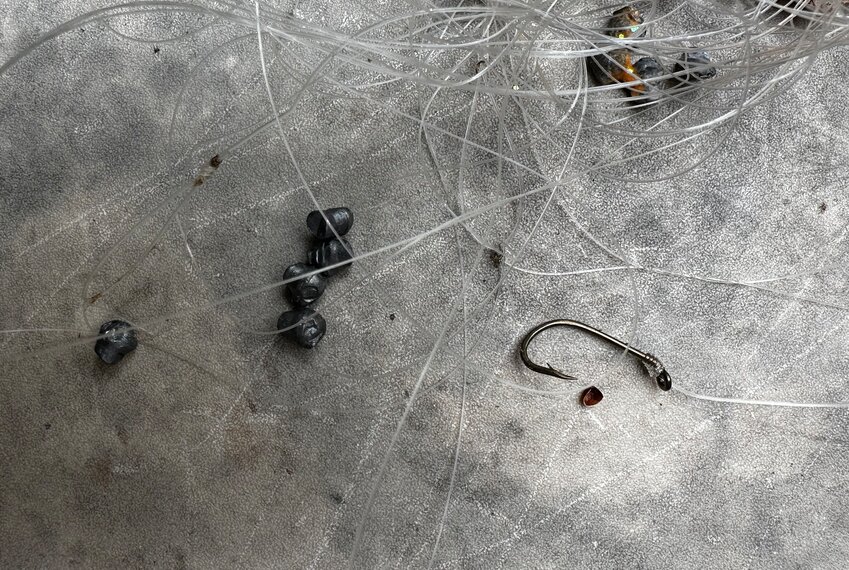 The hazards of abandoned monofilament line, lead sinkers and hooks are numerous and place wildlife at considerable risk. Birds, fish and amphibians can be harmed and even perish as a result of human carelessness. Such outcomes are easily avoided with proper disposal.