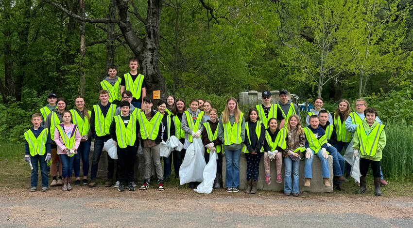The Pleasant Mount Go-Getters cleaned up trash on Routes 670 and 371.