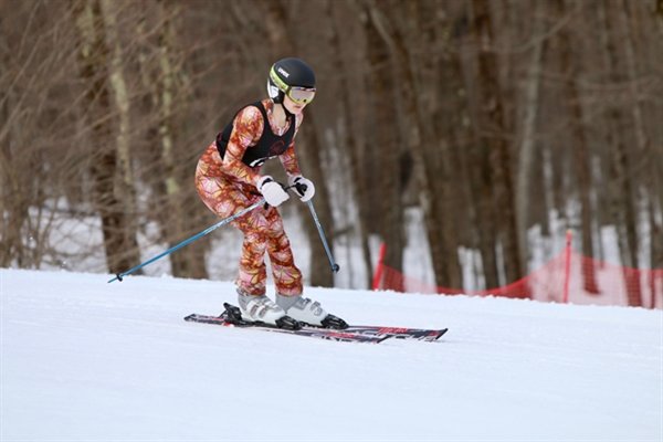 Skiing requires great agility, balance and stamina. It is highly competitive as racers look to shave seconds off their previous best times. Pictured is Liberty's Emily Lutz.