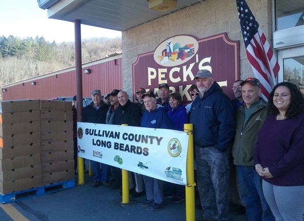 The Sullivan County Long Beards give back each year with their turkey giveaway. Here's a photo from their 2019 event.