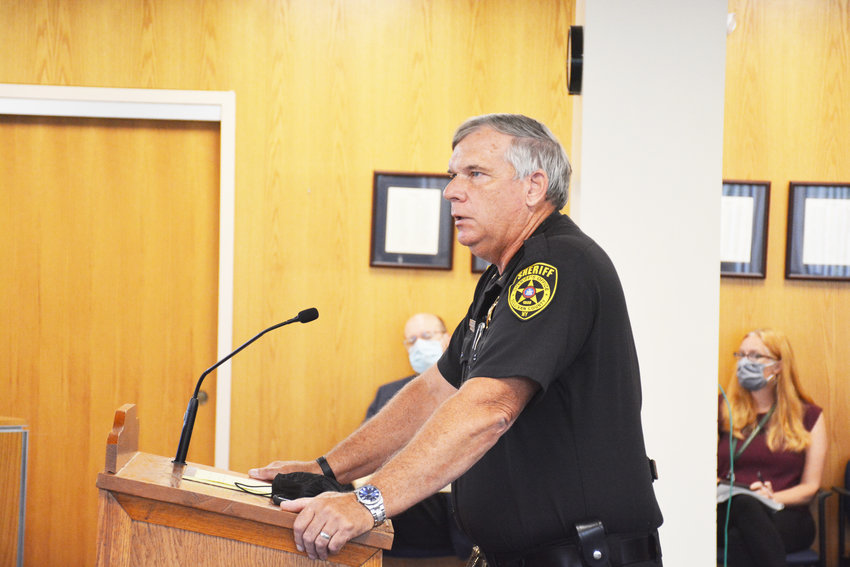 Sullivan County Jail Administrator Hal Smith spoke about Meals on Wheels during the recent meeting of the county&rsquo;s legislature&rsquo;s executive committee.