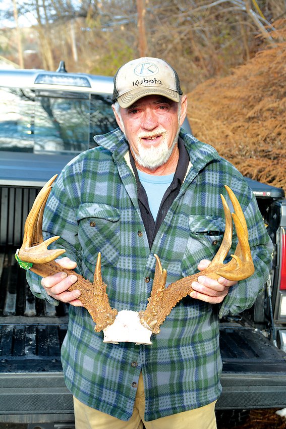 Seventy-four-year-old James Crum took this trophy 15-point buck on October 22 with a bow.
