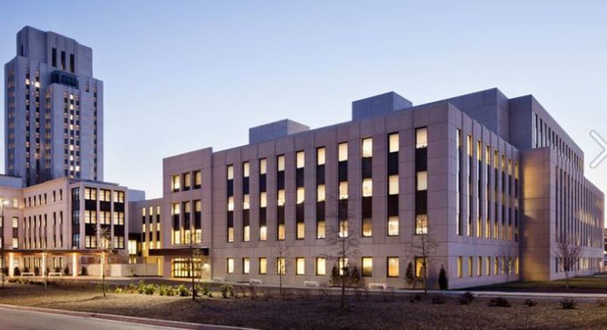 The Walter Reed Army Institute of Research Hospital complex where testing has been taking place for a single vaccine against all COVID and SARS variants.