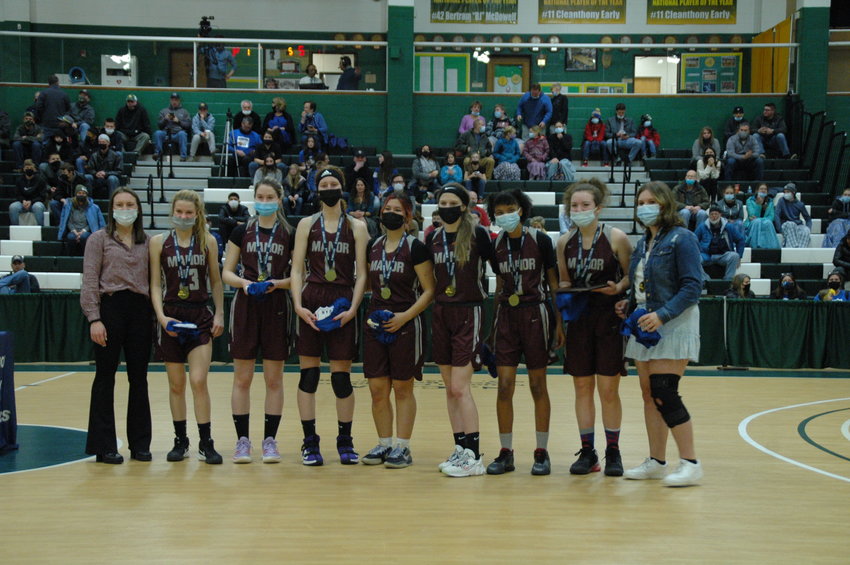 The 2021-22 Section IX Class D Champion Livingston Manor Lady Wildcats.
