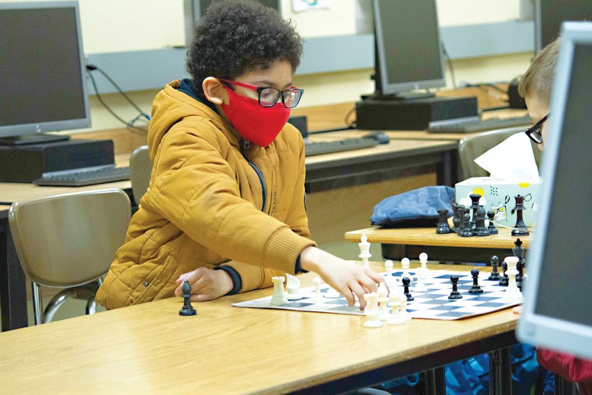 Keison McHenry from the Sullivan West Chess Club has his sights set on becoming a professional chess player one day.