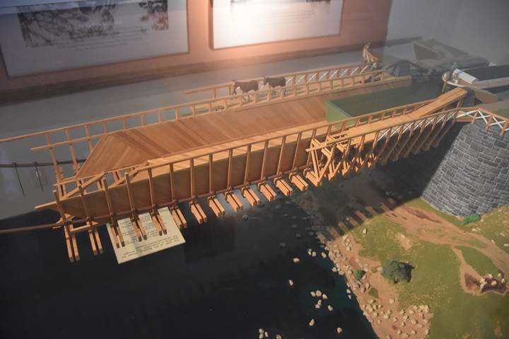 This miniature cutaway in the D&amp;H Canal Interpretive Center in Summitville illustrates the ingenious architecture of the four aqueducts that carried the Delaware &amp; Hudson Canal over rivers that were unsuitable to canal boats.