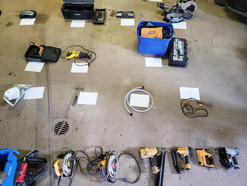 Over $9,000 worth of the stolen tools and equipment were recovered.