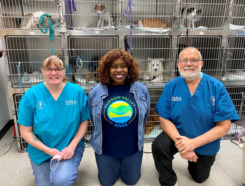 From left to right: Kristen Fischer, T.A.R.A. Assistant Clinic Manager; Lisa Mitchell, CFOS Program and Donor Services Coordinator; Stephen Tardif, T.A.R.A. Vice President and Co-founder.