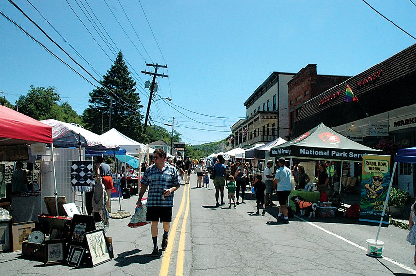 Local business and craftsmen from around Sullivan County lined lower Main Street all day Saturday.