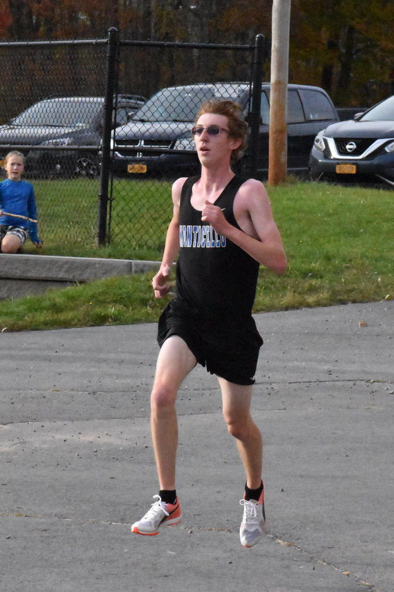 Frankie Giorgianni finished first in Wednesday&rsquo;s meet in Fallsburg.
