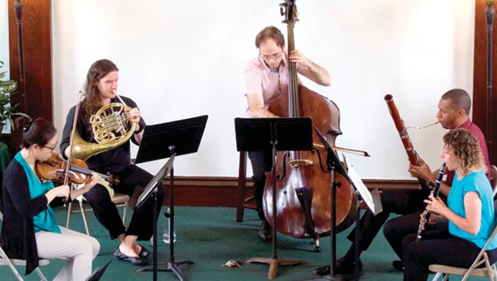 Sullivan County Chamber Orchestra musicians perform in September at the White Lake Reformed Presbyterian Church. From left they are: Akiko Hosoi, Colin Weyman, Andrew Trombley, Joshua Butcher and Katie Curran.