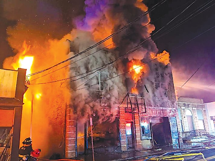 A fire destroyed Boosur Meat and Deli in South Fallsburg on Friday, which took several fire departments hours to extinguish the blaze.