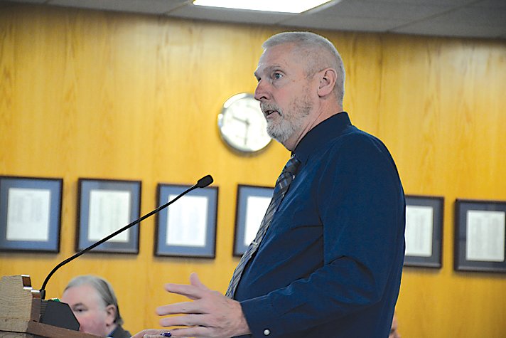 Public Works Commissioner Ed McAndrew gave his monthly report to legislators on Thursday.