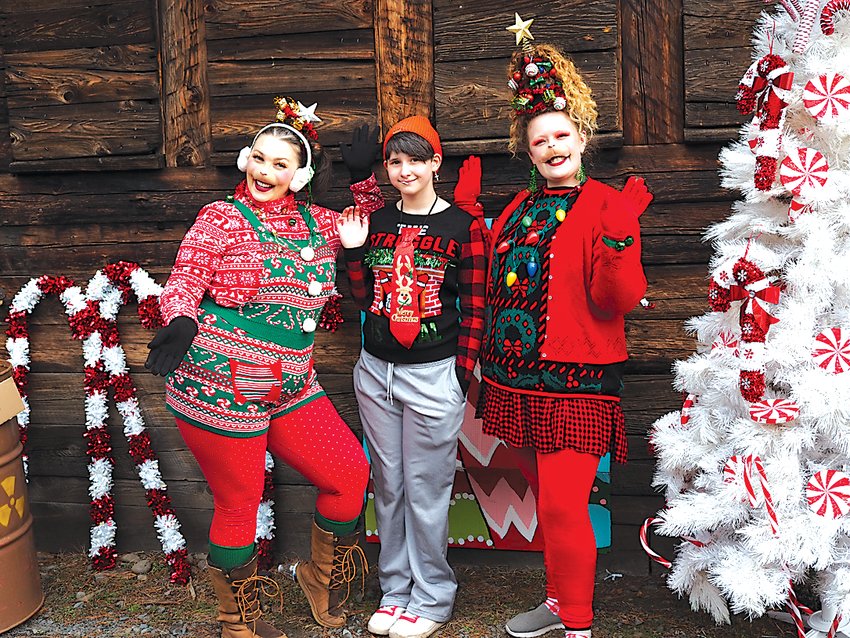 Left to right, the Whoville townspeople included Melissa Corey of Milanville, Pa., Abigail Dutton, and Cailyn Namack of Lackawaxen, Pa.