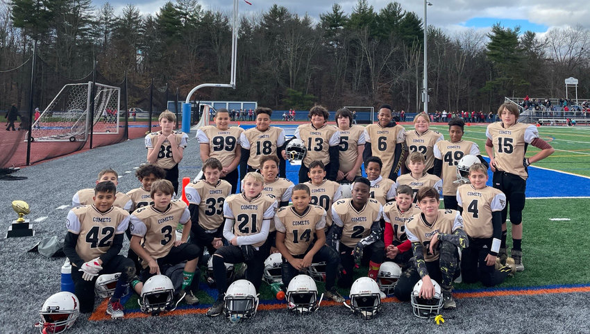 The Comets Youth Football team completed an undefeated season, and won the championship in the Hudson Valley Youth Football Association.