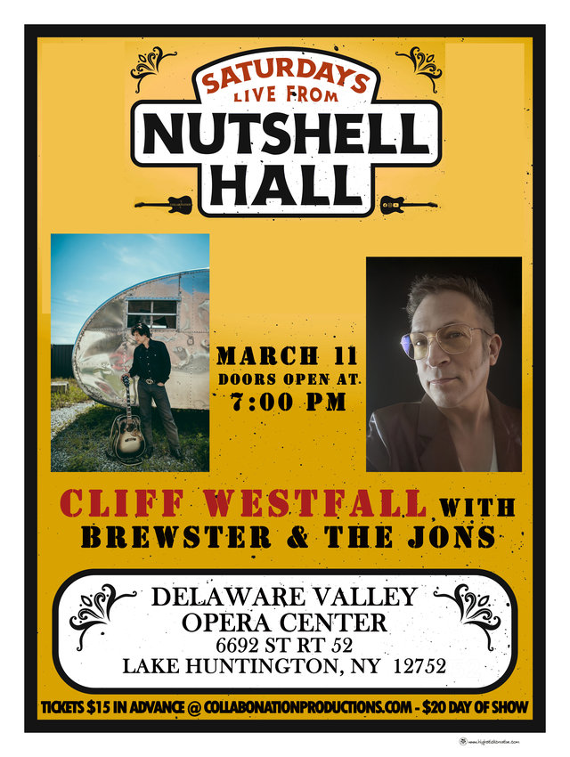 Poster for Saturdays live from Nutshell Hall.
