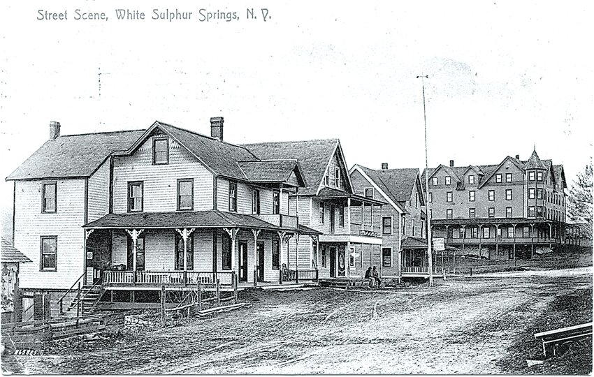 A busy corner at Briscoe Road:    After we published this photo in Glancing Back (March 7, 2023 issue), we heard from Katherine Calkin who grew up on Briscoe Road. She wrote that Eben Lawrence owned the Hotel Lawrence [far right], the Leona, the feed store and miniature golf across the street where the fire department is today. Said Katherine, &ldquo;The first kindergarten class in White Sulphur Springs [was] housed upstairs in the firehouse. June Ellmauer started the year with us, but was replaced by Edith Paul when Mrs. Ellmauer became pregnant.&rdquo; She also recalls Jack Eggler&rsquo;s garage, Fishbein&rsquo;s market which was only open in the summer, and the house which Jack Eggler lived in, which is on the pond. Does anyone have photos of the miniature golf or the early fire department that they would be willing to share? If so, call Ruth at (845) 887-5200 or email alookatyesteryear@gmail.com