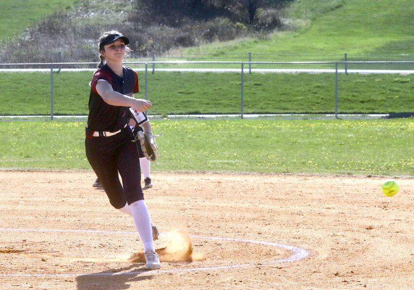 Tri-Valley hurler Jenna Carmody fired a five-hitter, struck out five and helped her cause with three RBI, a pair of singles and three stolen bases.