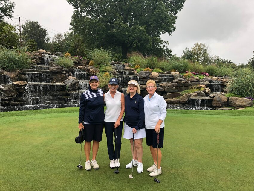 The winning ladies foursome at Catholic Charities 17th annual Golf for Charity Outing included (l-r) Lori Ransom, Jeannie Tomita, Mary Bonura, and Carla Mancino.