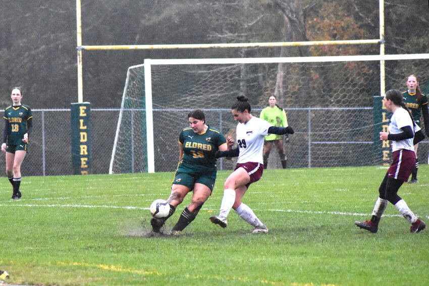 The field conditions deteriorated rapidly on Saturday afternoon as the Lady Wildcats defeated the Lady Yellowjackets 5-0.