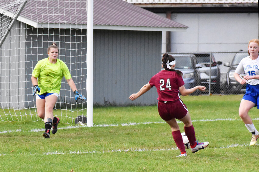 Leah Ladenhauf scored twice in the 9-0 victory over Chapel Field.