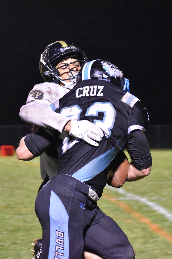 Rally Cruz was an animal on both sides of the ball. It seemed like he was always in on a tackle on defense and he was a consistent rushing presence on Sullivan West&rsquo;s offense.
