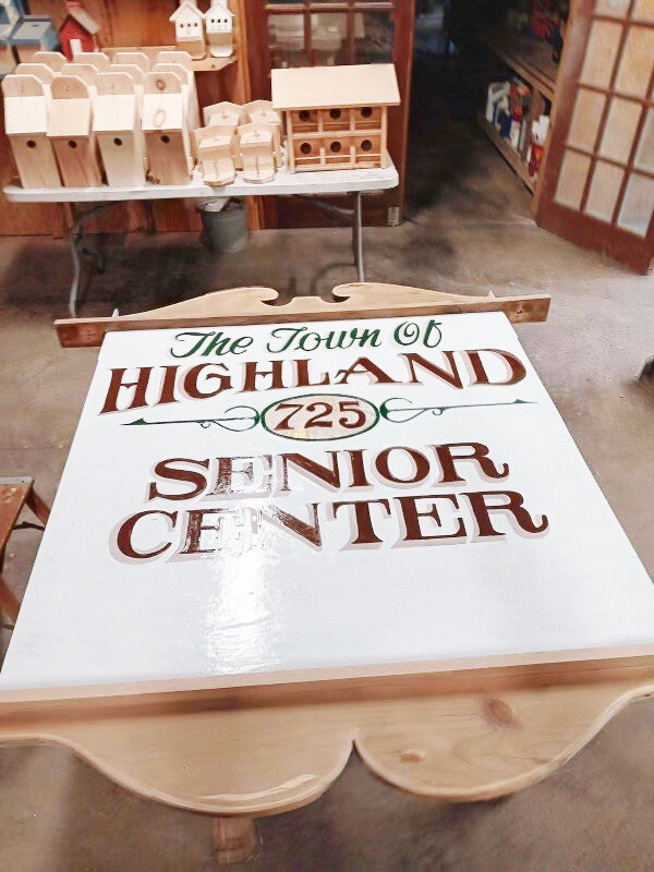 The new Senior Center sign for 2024.