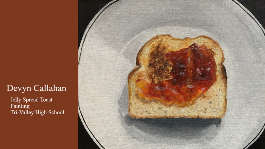 Devyn Callahan&rsquo;s painting of Jelly Spread Toast.