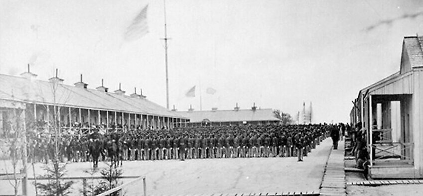 The 26th U.S.C.T. on parade in 1864.