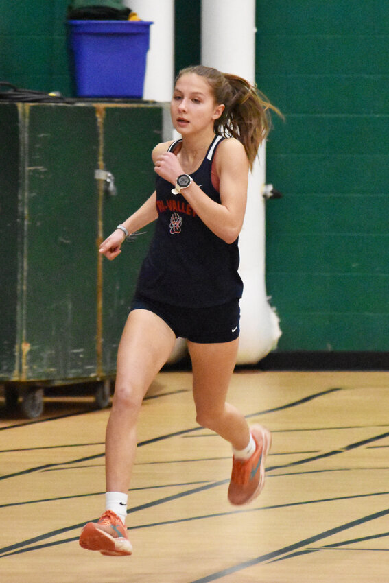 Tri-Valley&rsquo;s Anna Furman finished first in the 3000m, 1500m and 1000m at Sectionals.