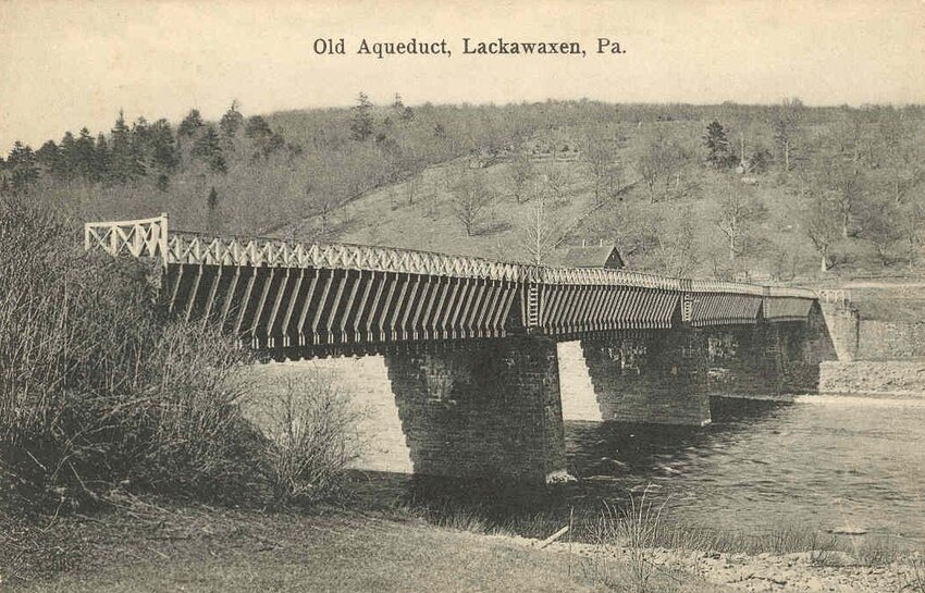 The old aqueduct in Lackawaxen, PA.