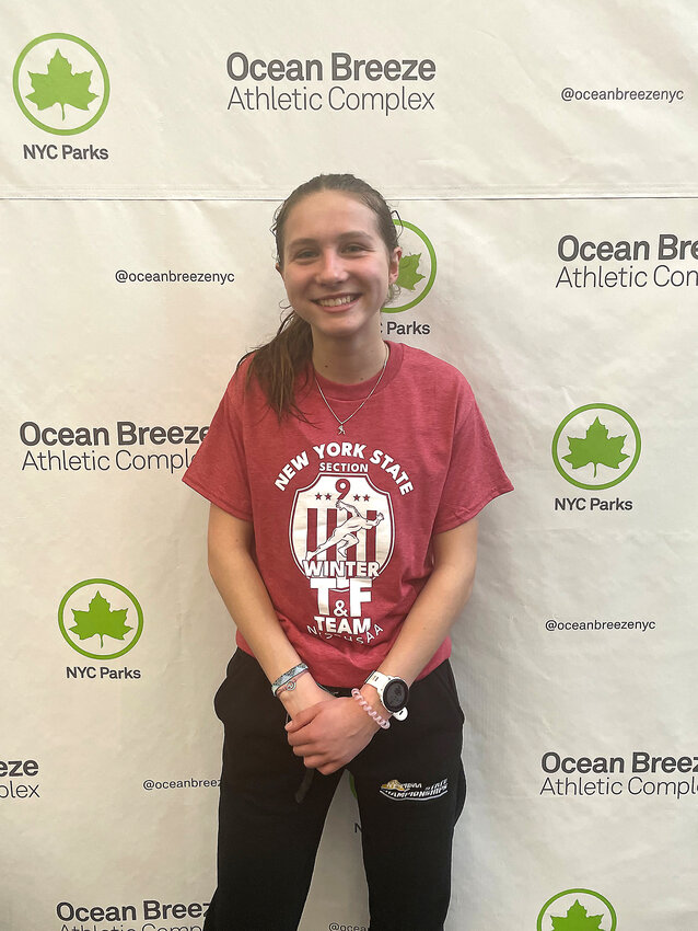 Tri-Valley freshman Anna Furman set a personal record of nearly 14 seconds at the State Championships at Ocean Breeze. She posted the third fastest time in school history in the 3000m and still has the majority of her high school career ahead of her.