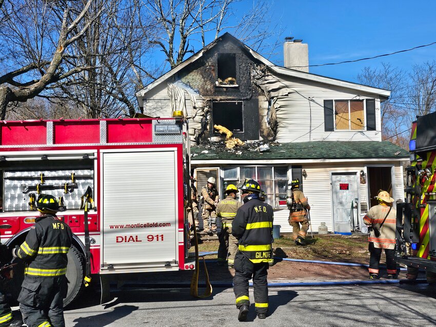 Eleven children and two adults were displaced by the Wednesday afternoon fire at 2 Dillon Rd., Monticello.