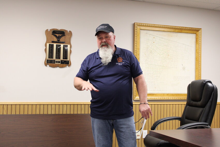 President of the Neversink Agricultural Society, Larry Bracken, explains his reasoning for the difficult decision to cut down trees and branches in the fairgrounds.