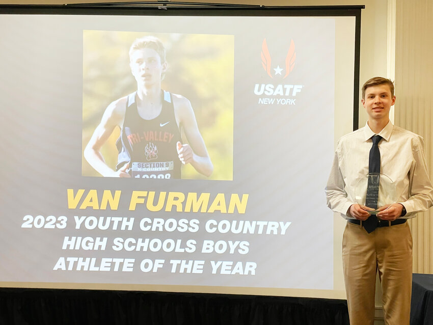 Van Furman is the 2023 Youth Cross Country High School Boys Athlete of the Year for USATF New York.