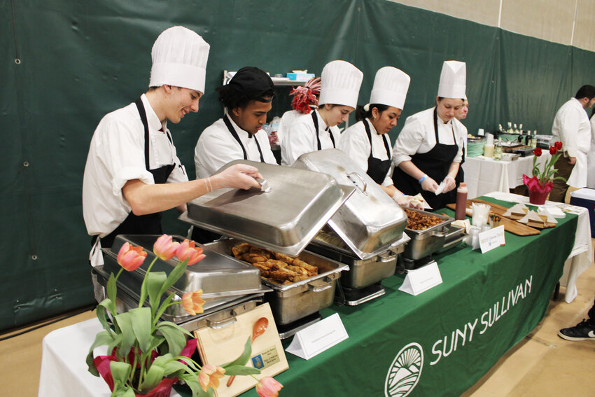Culinary Students from SUNY Sullivan are hard at work alongside fellow food vendors making sure the guests don&rsquo;t leave hungry.