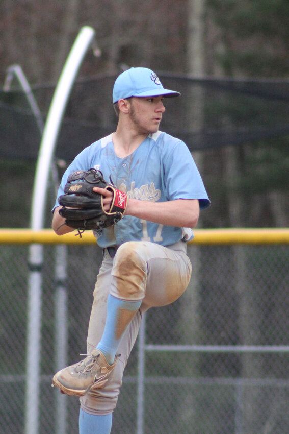 Alec Hubert tossed five strong innings in a 7-3 victory over Liberty.