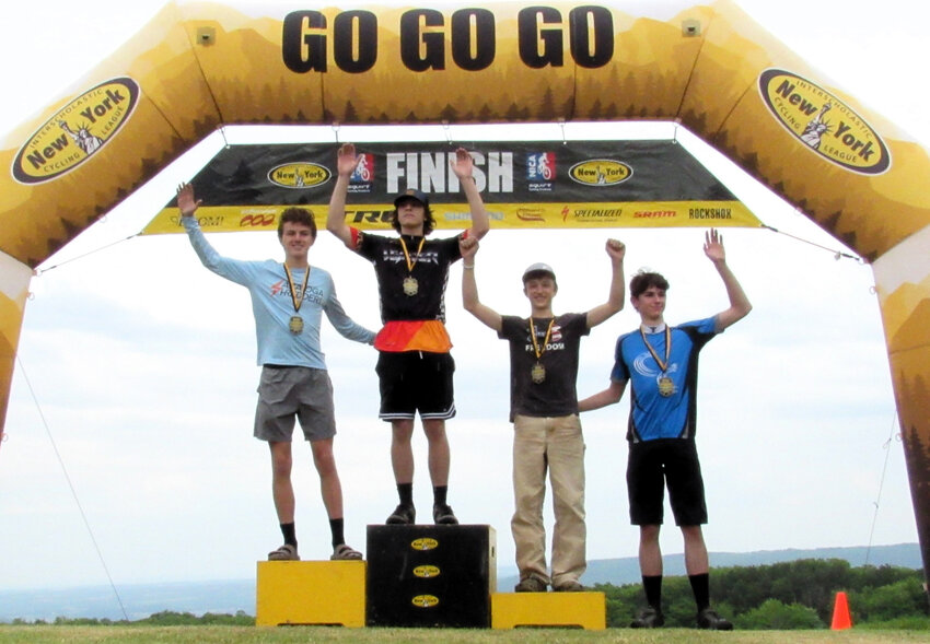 Grant Brown earned a podium finish in the Sophomore Boys category at Sunday&rsquo;s race in Ontario County Park.