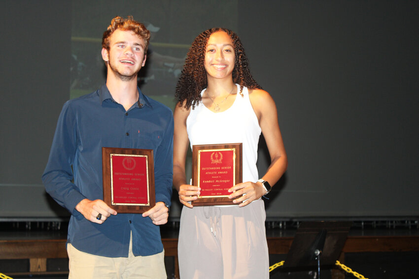 Craig Costa and Kendall McGregor both earned the Outstanding Senior Award.