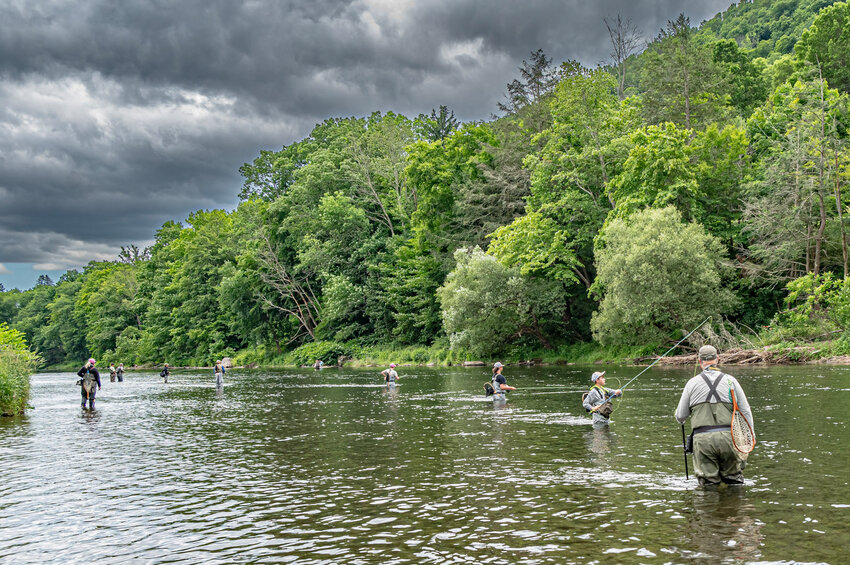 All campers were given the opportunity to fish the West Branch Delaware - and later, one-on-one instruction with their mentor.