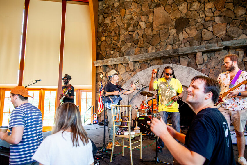 The Brooklyners, a NYC reggae band, played beloved Bob Marley hits, getting everyone jamming during the Family Concert Series at Bethel Woods Center for the Arts.