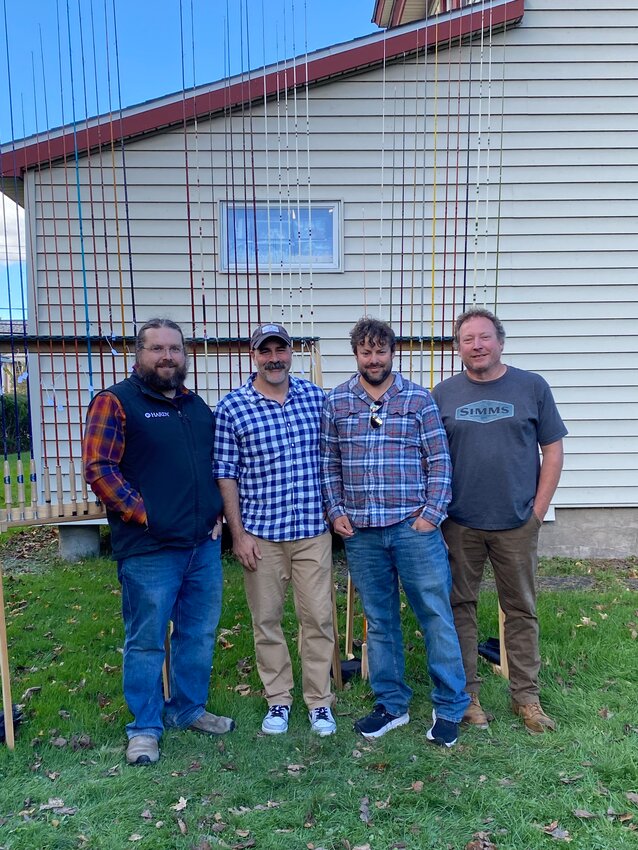 Joe Fox and Seth Cavarretta, of Dette Flies, hosted the Catskills Fiberglass Rod Gathering. Rodmakers Dusty Smith, of Livingston Rods (Montana) and Mike McFarland, of McFarland rods (Pennsylvania), brought rods and materials and gave presentations to the group that gathered on Saturday.