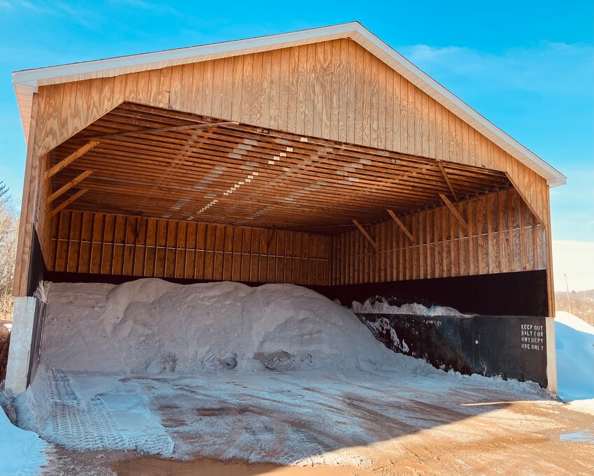 Town of Callicoon mixes this rock salt with sand when supply gets low.