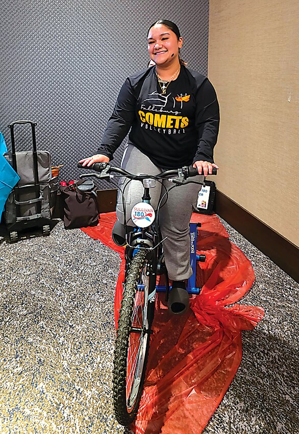 Students are enjoying the fruits of their labor having to &ldquo;bike for their supper&rdquo; making delicious smoothies on the Sullivan 180 Smoothie Bike!
