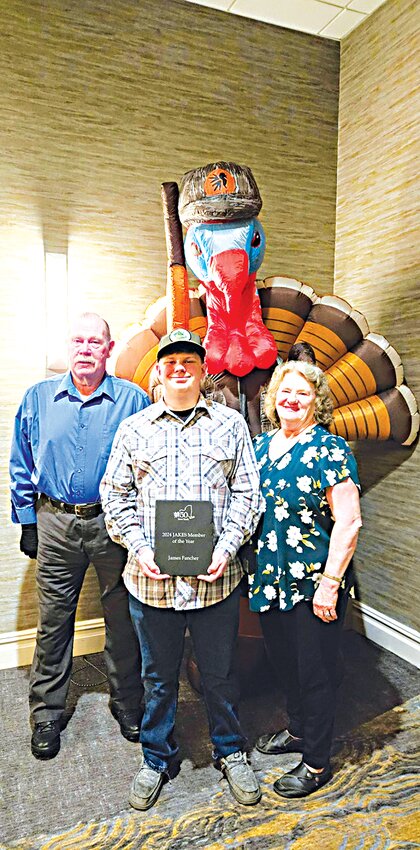 Left to right:  Butch Kortright, JJ Fancher and Donna Kortright.